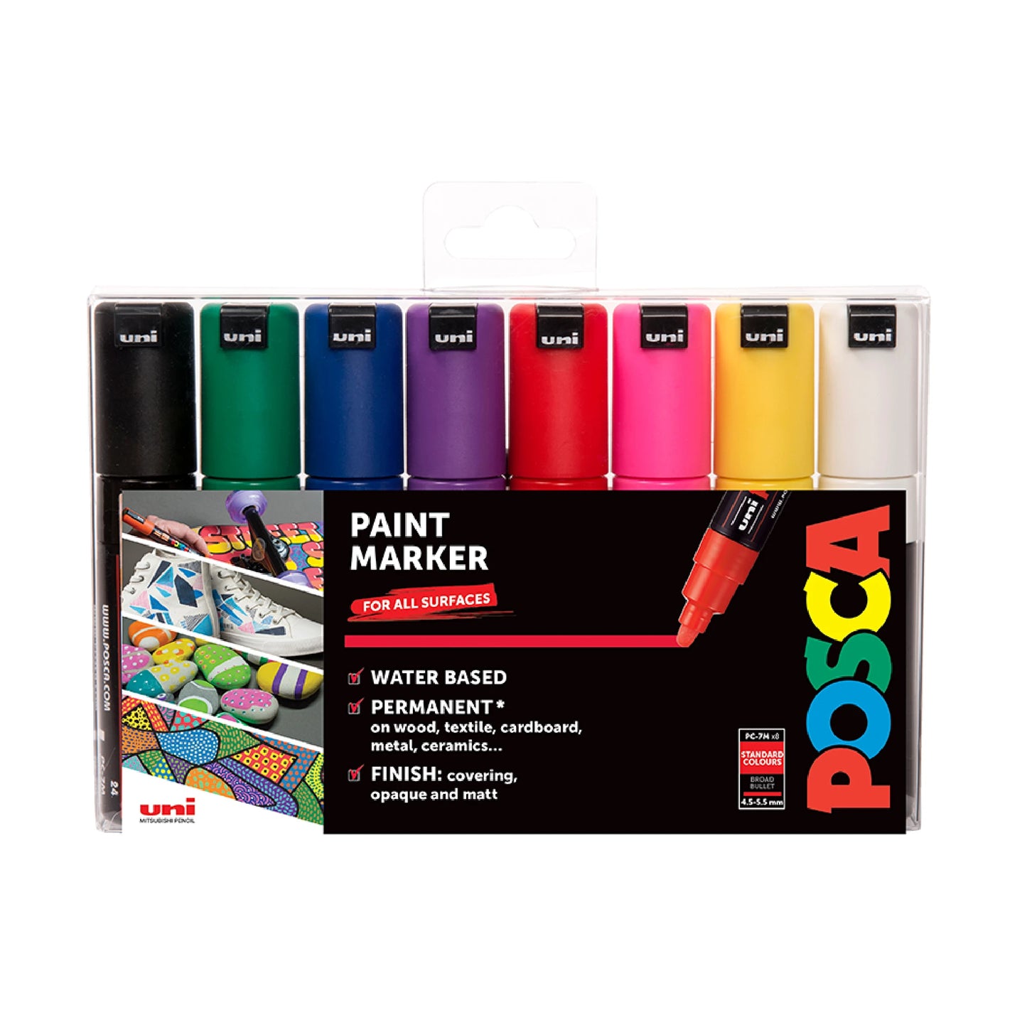 POSCA PC-7M, Standard 8-pakk