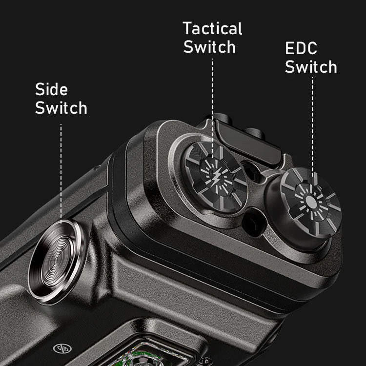 RovyVon Angel Eyes E90 Flat EDC Flashlight 7000K, Gunmetal