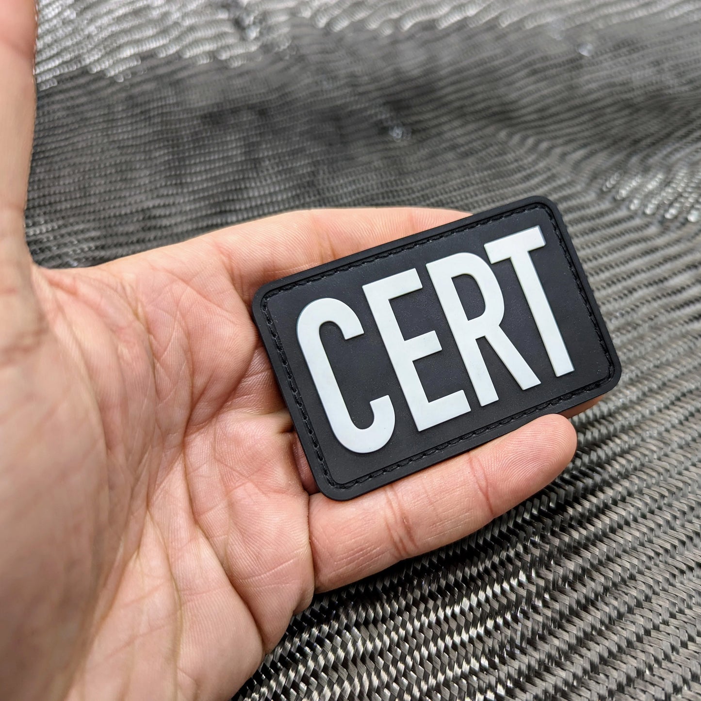 CountyComm "CERT" 2"X3" PVC Glow Patch