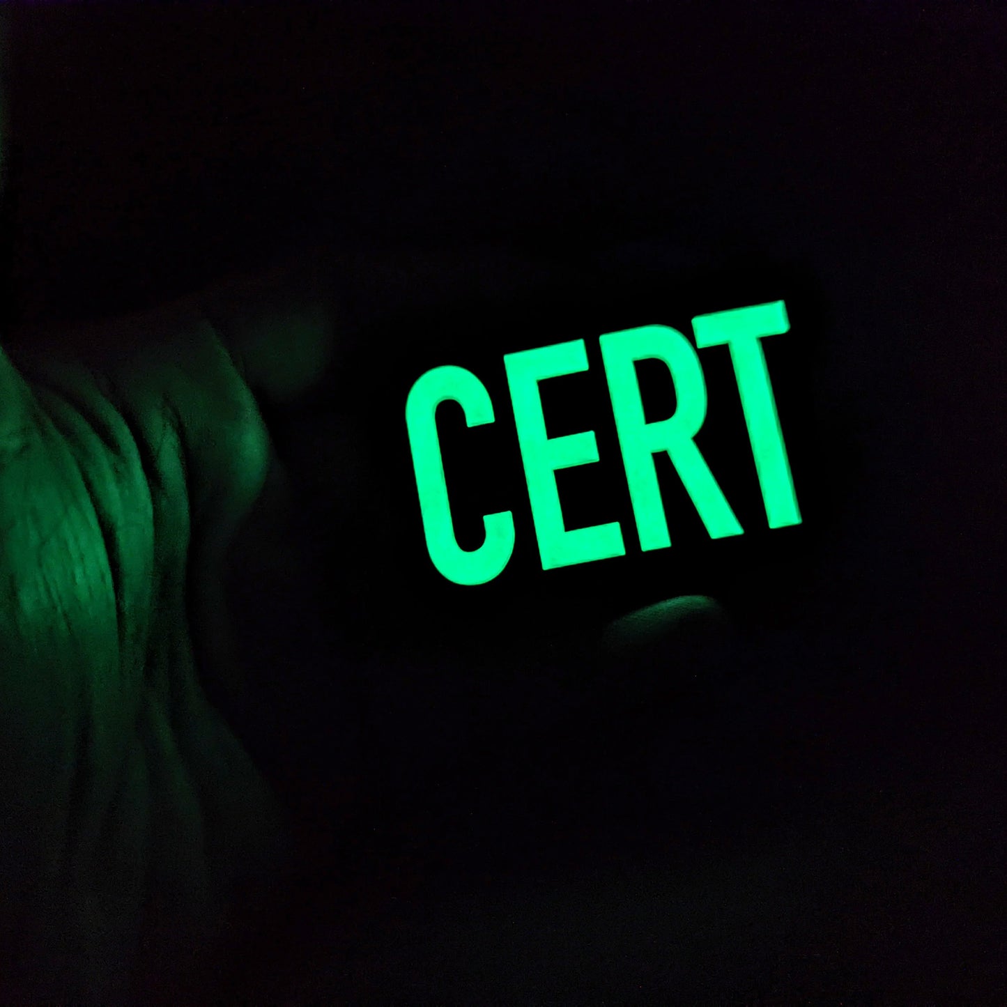 CountyComm "CERT" 2"X3" PVC Glow Patch