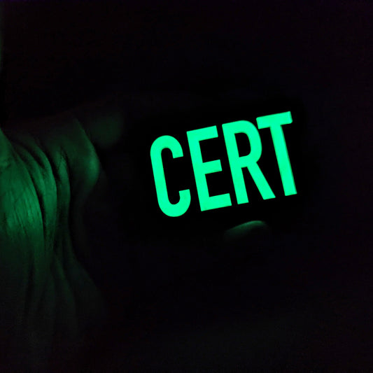 CountyComm "CERT" 2"X3" PVC Glow Patch