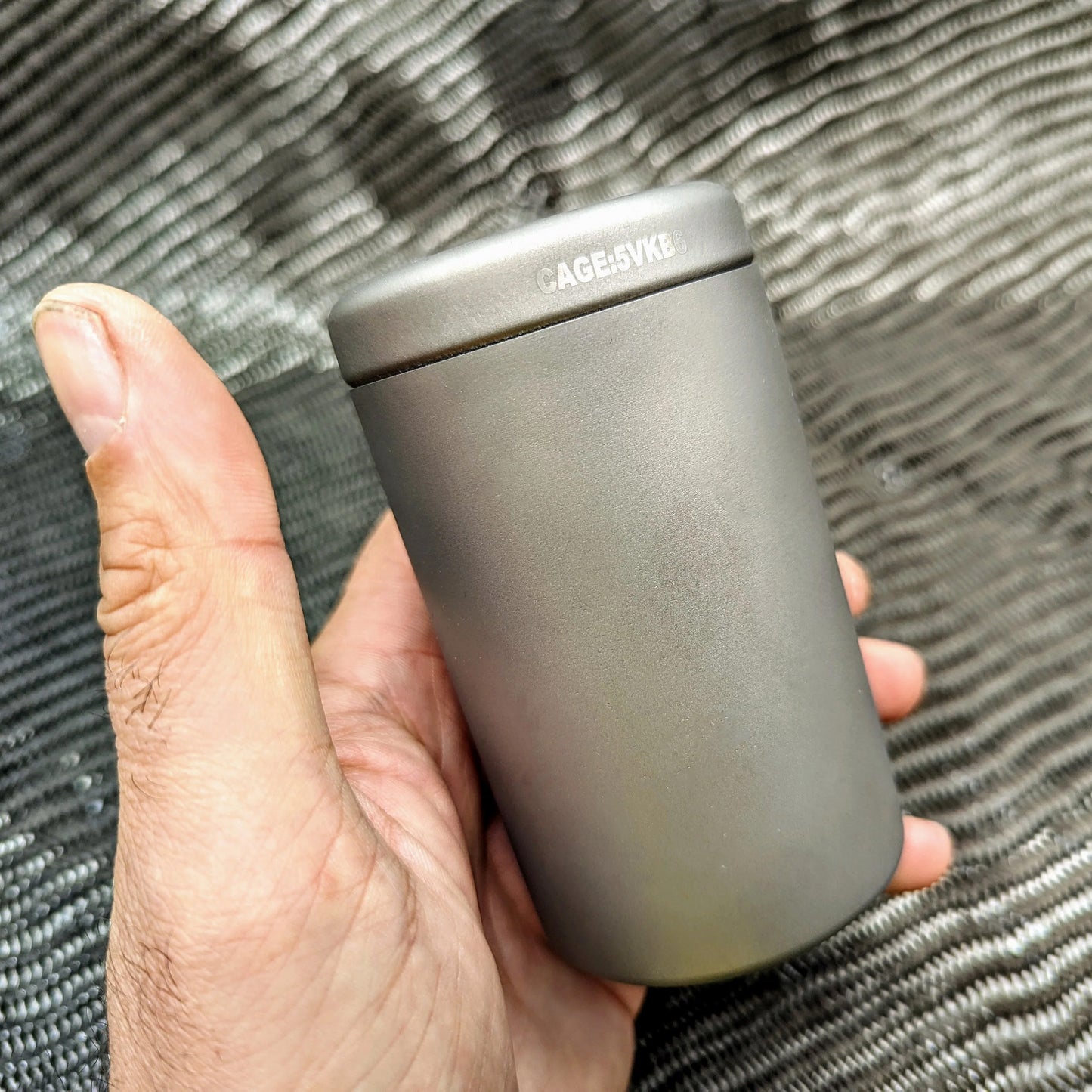 CountyComm Large Ultralite Titanium Press Fit Capsule