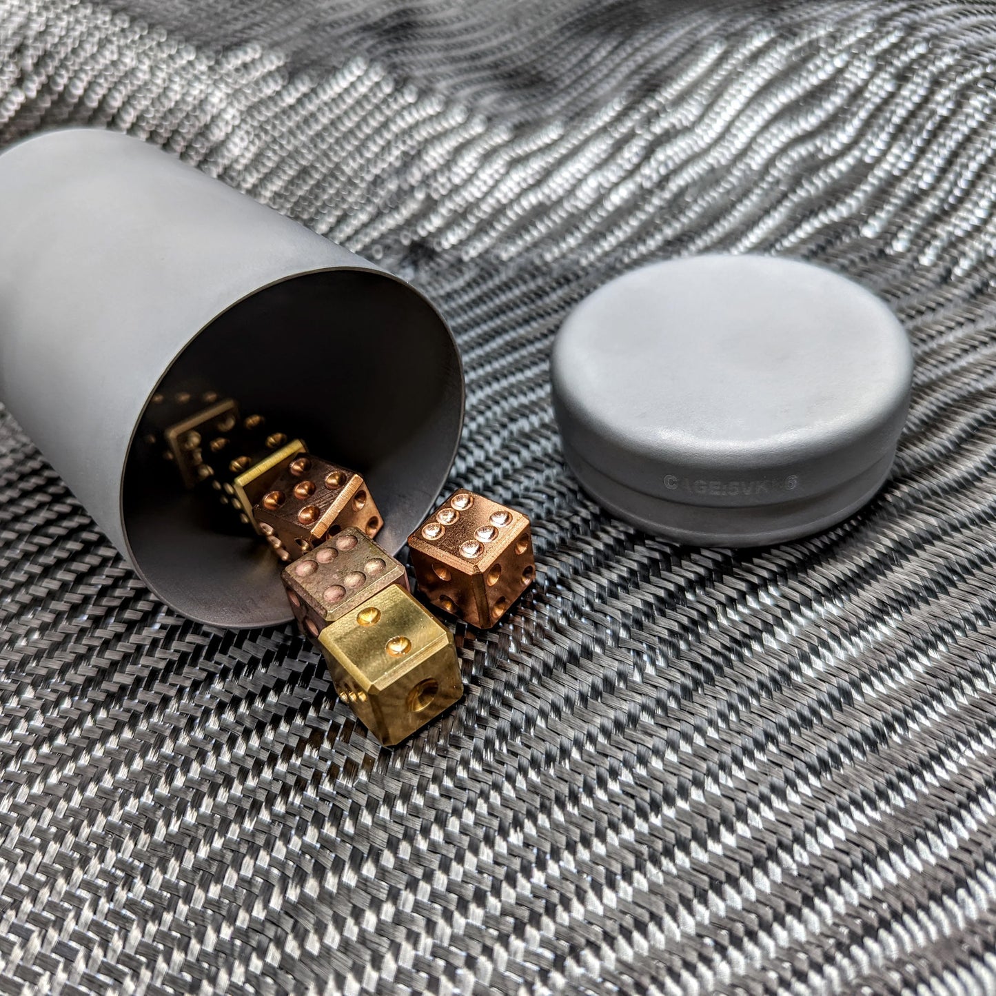 CountyComm Large Ultralite Titanium Press Fit Capsule