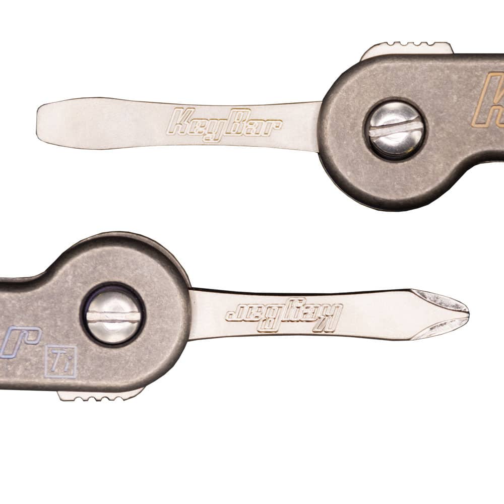 KeyBar Tool Insert Set: Flathead & Phillips Screwdrivers with Locking Plate