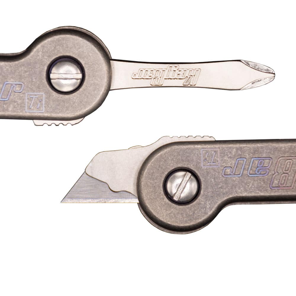 KeyBar Tool Insert Set: Mini Utility Tool & Phillips Screwdriver with Locking Plate