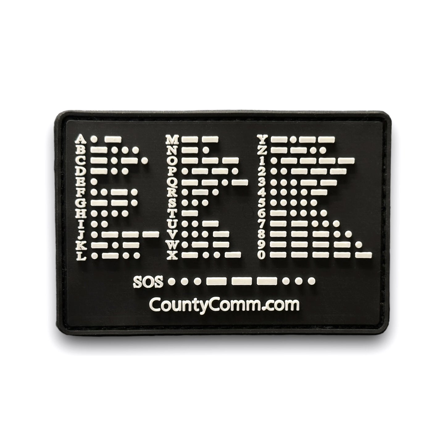 CountyComm Signal Sentry - Morse Code & SOS Patch, Glow