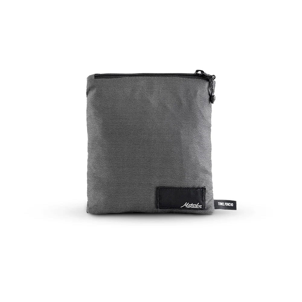 Matador NanoDry™ Packable Towel Poncho, Charcoal