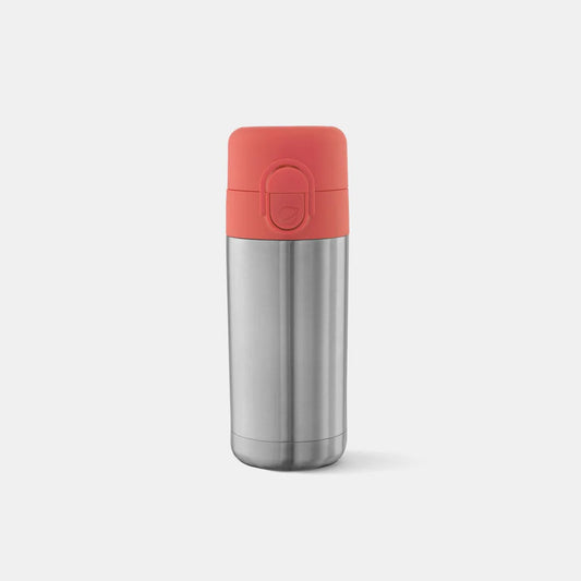 PlanetBox Stainless Steel 12oz Pour Spout Water Bottle, Coral Reef