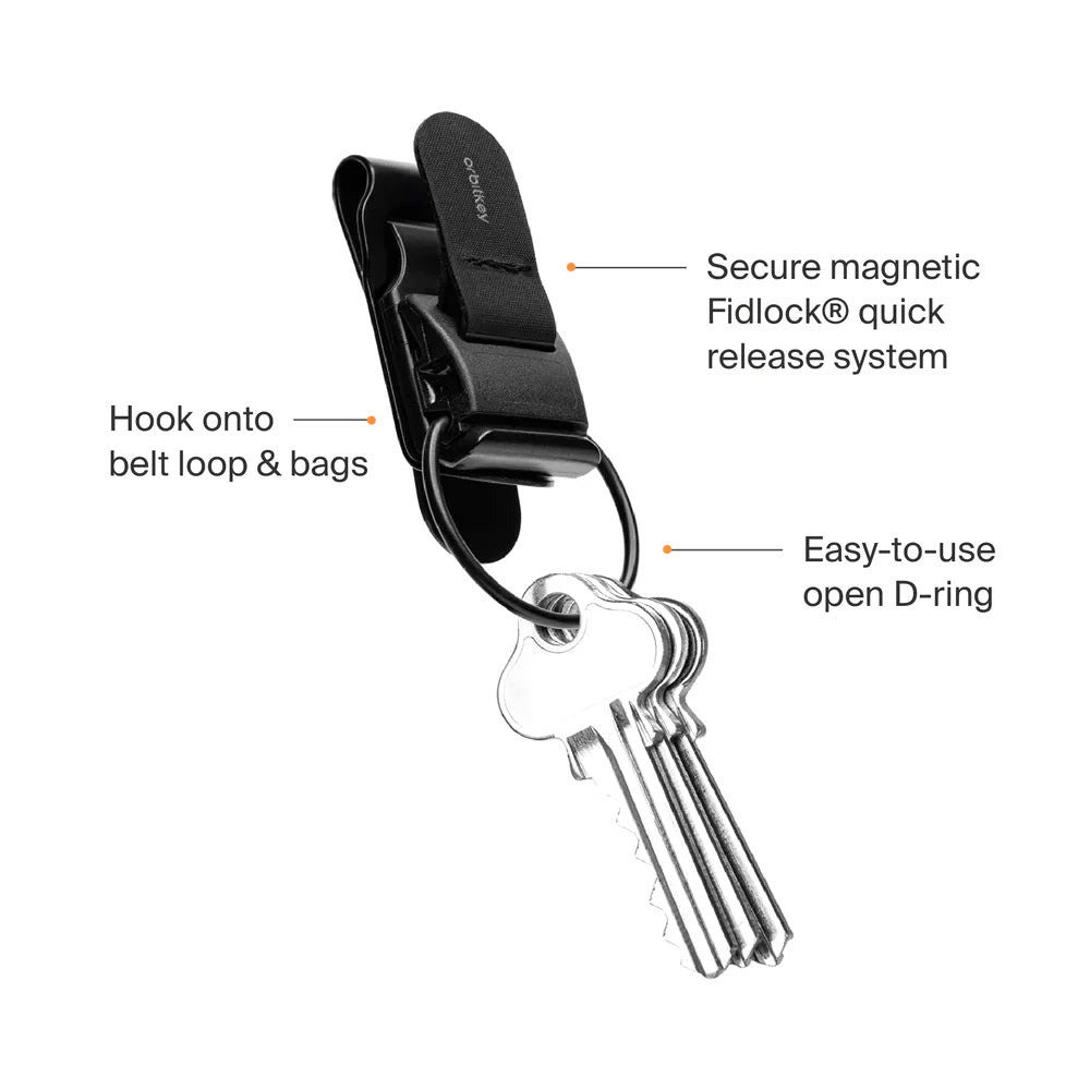 Orbitkey Utility Clip, Black