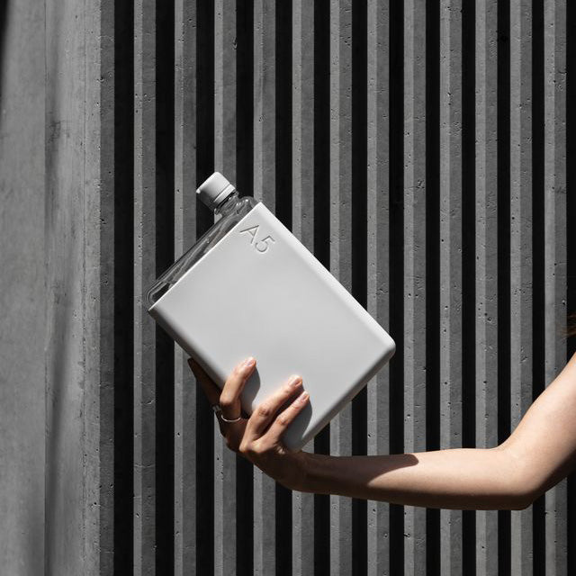 Memobottle™ A5 Transparent Bundle 750ml, Cool Grey