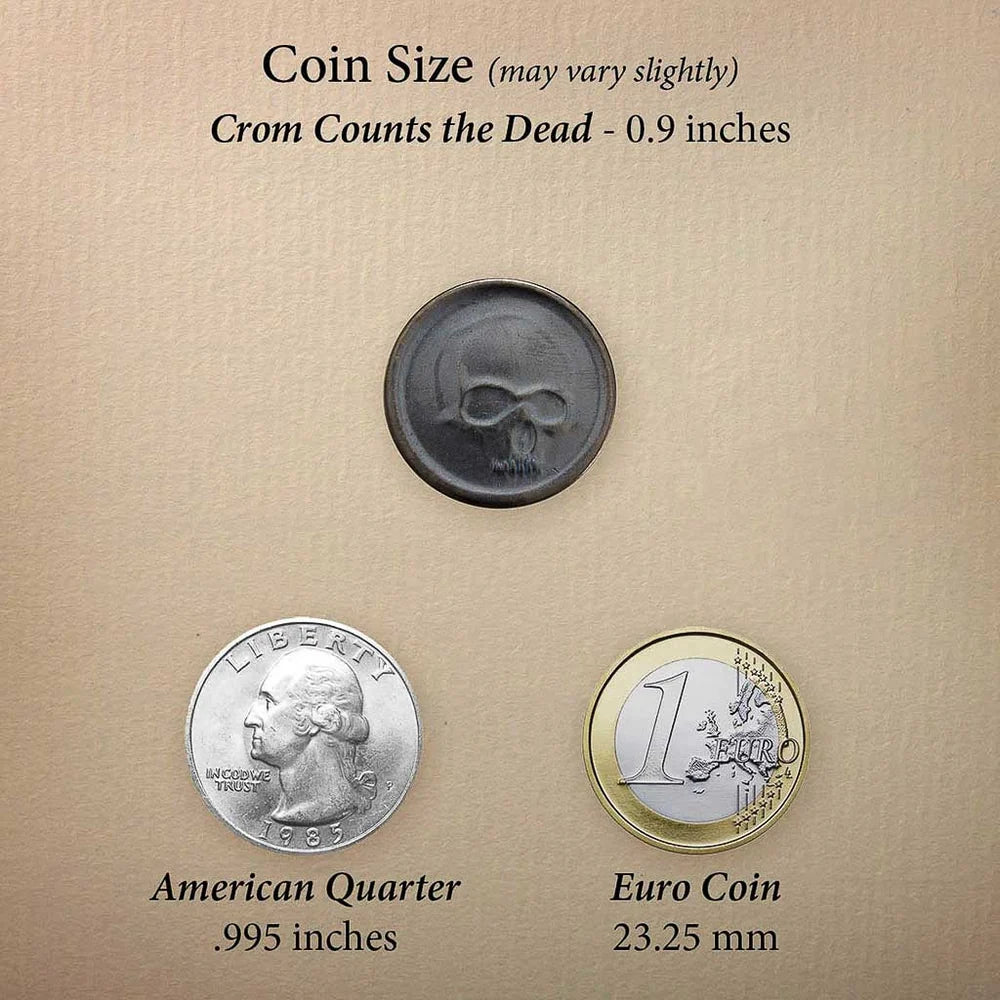 Shire Post Mint Black Skull of Crom Coin, Blackened Bronze