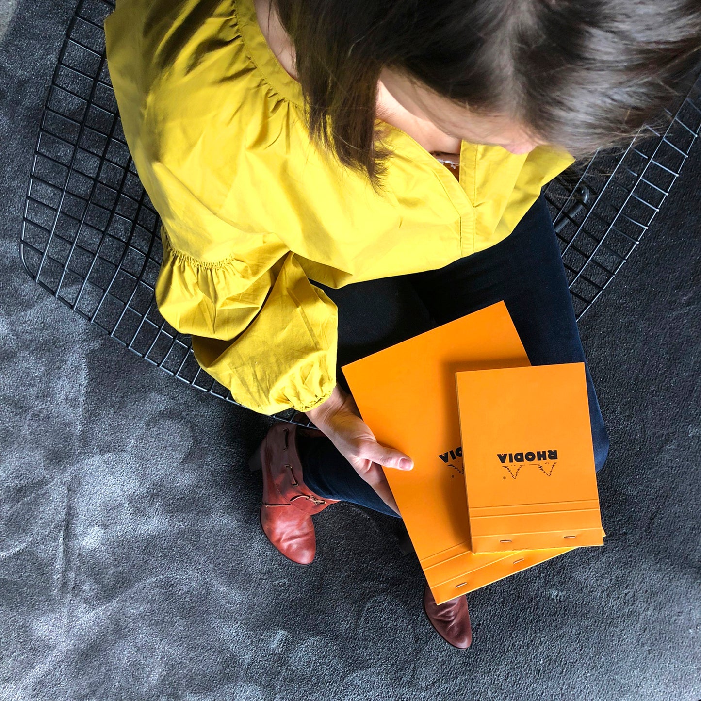 Rhodia Head Stapled Pad No.18 A4, Squared