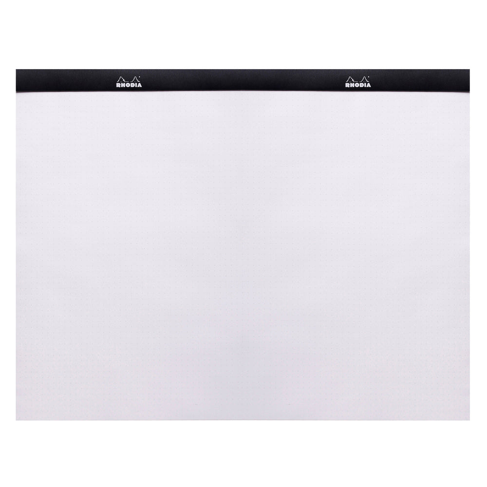 Rhodia Head Stapled Pad No.38 A3+ Black, Dot Pad