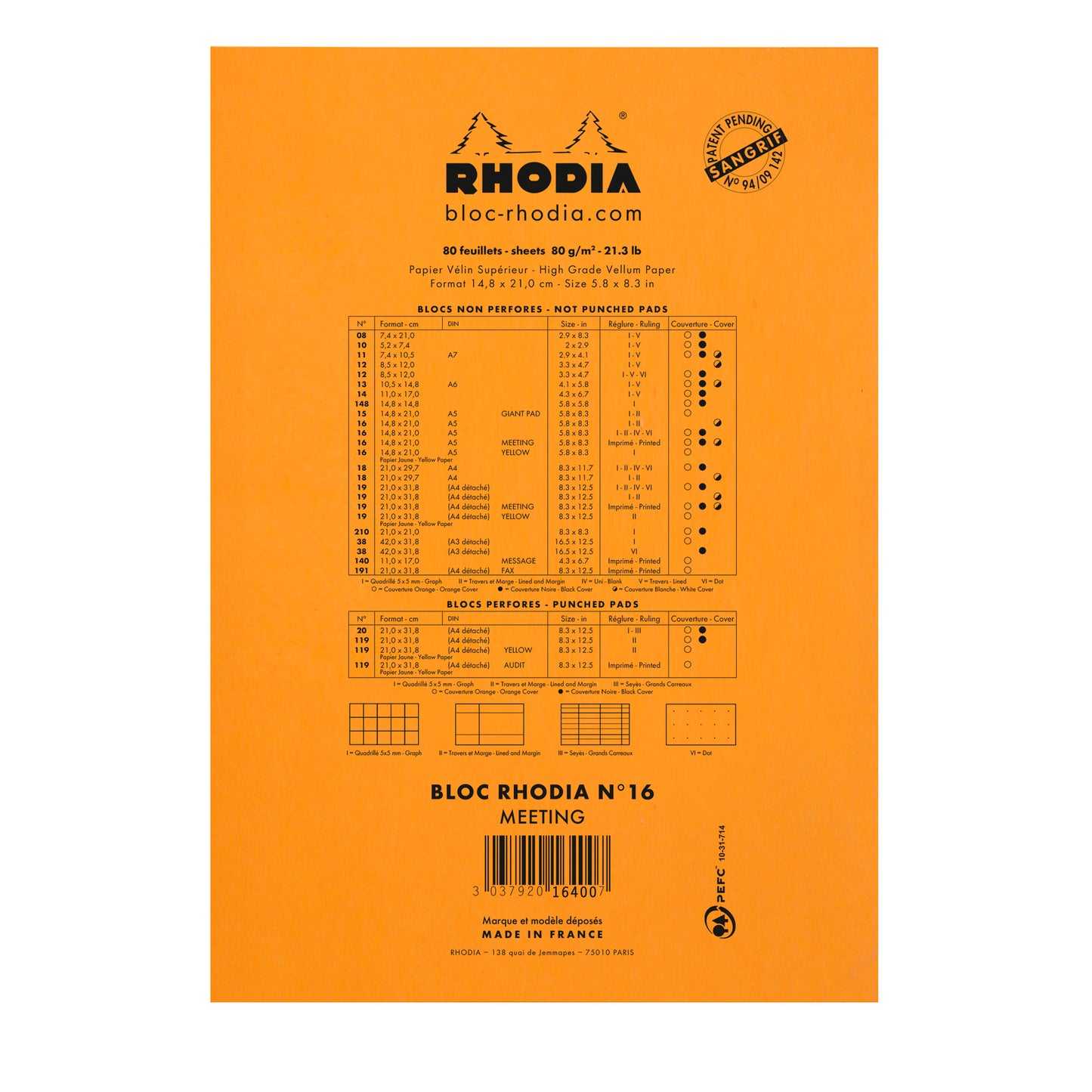 Rhodia Meeting Pad No.16 A5
