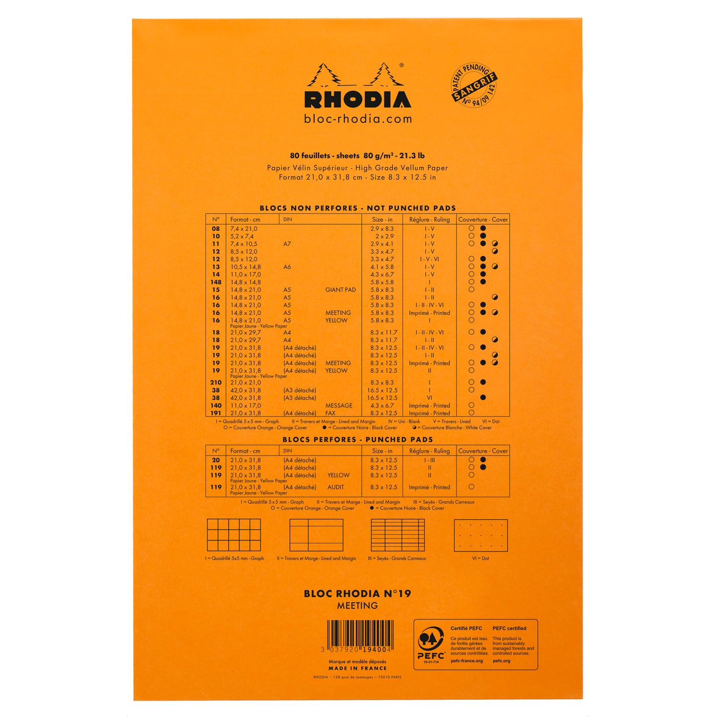 Rhodia Meeting Pad No.19 A4+