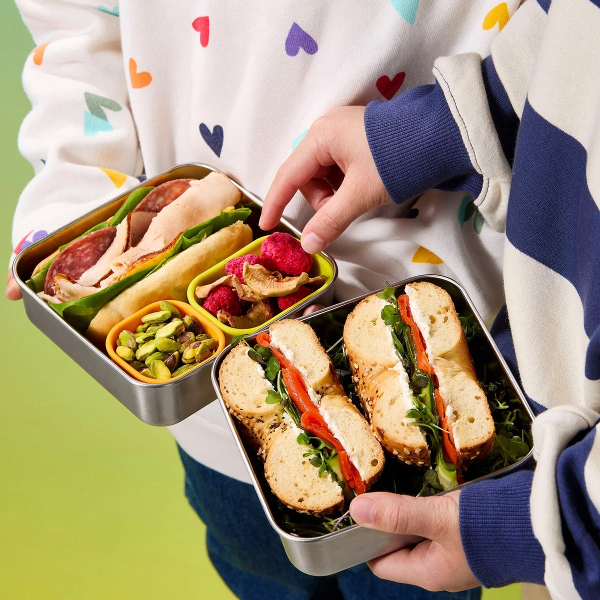 PlanetBox Trailblazer Sandwich Box, Cloudy Day
