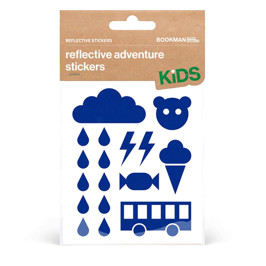 Bookman Urban Visibility Reflective Stickers Adventure Kids, Blue