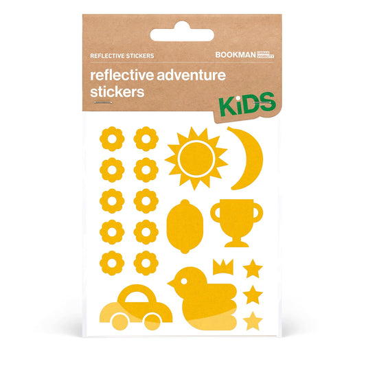 Bookman Urban Visibility Reflective Stickers Adventure Kids, Yellow