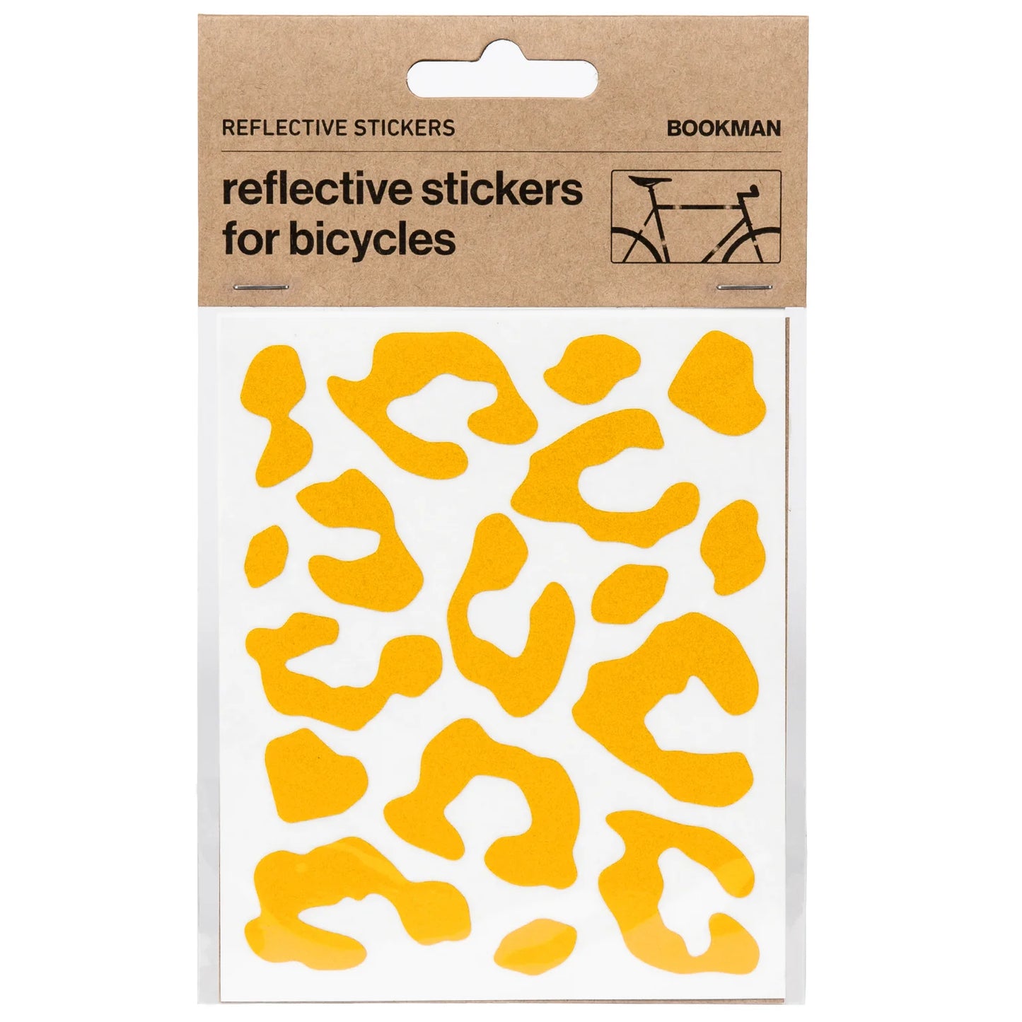 Bookman Urban Visibility Reflective Leopard Print Stickers, Yellow