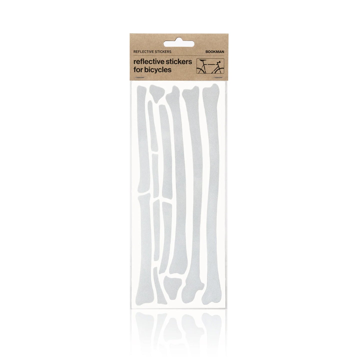 Bookman Urban Visibility Reflective Bone Stickers, White