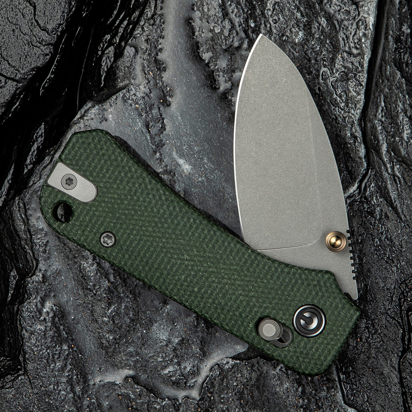 Civivi Baby Banter 2, Green Micarta/Gray Stonewashed