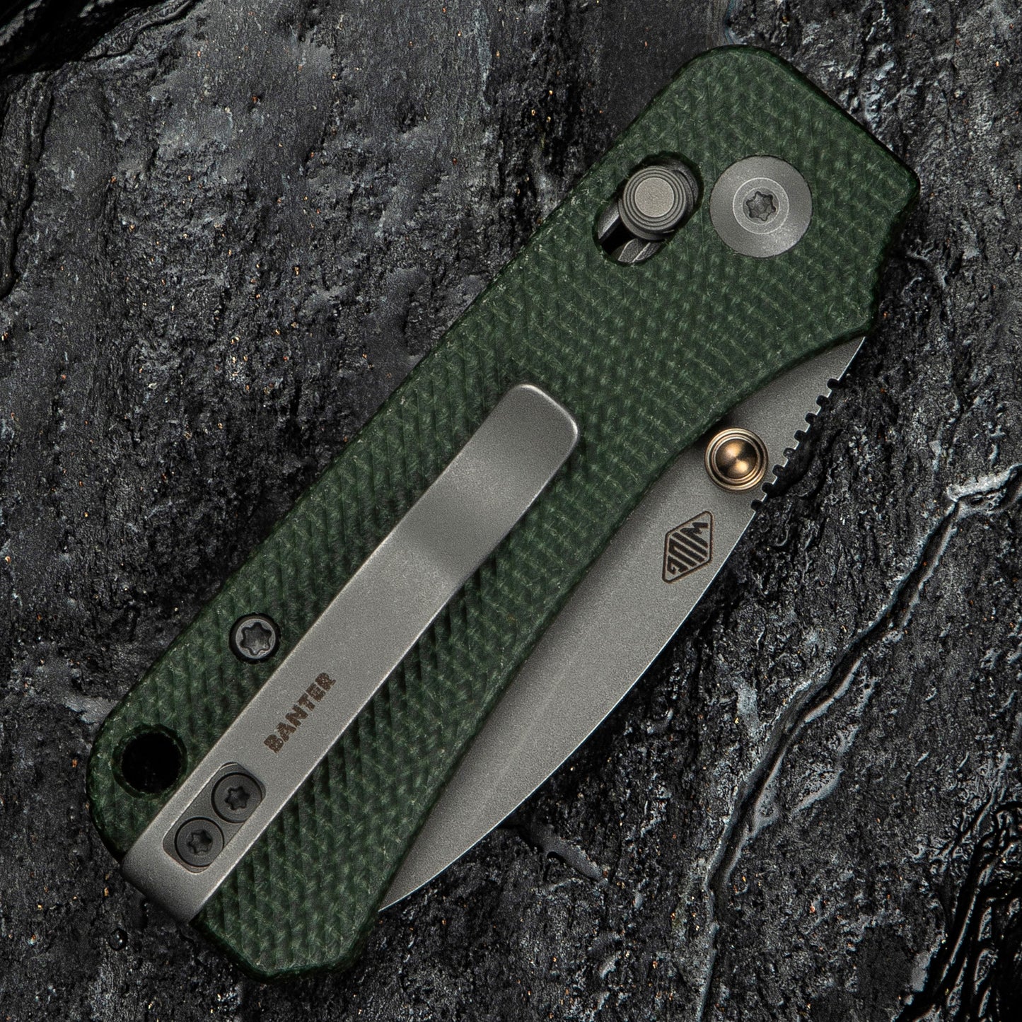 Civivi Baby Banter 2, Green Micarta/Gray Stonewashed