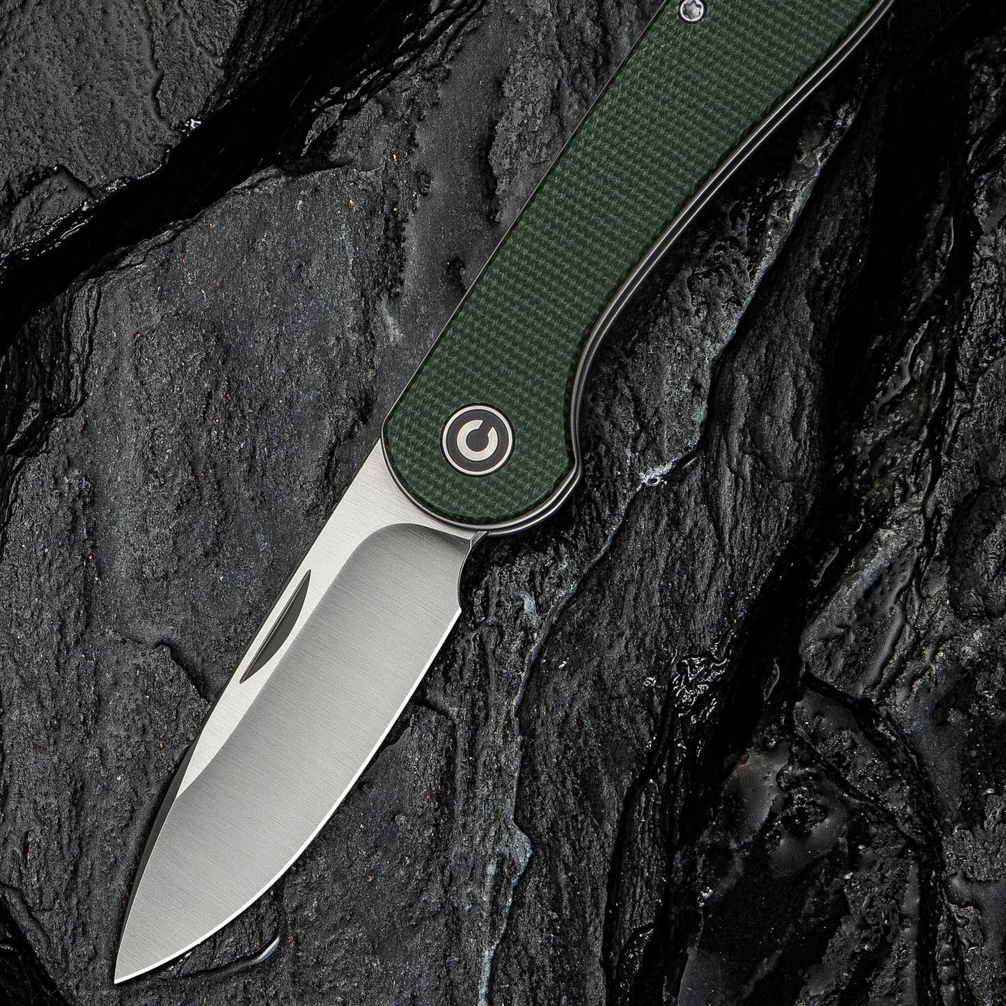 Civivi Elementum Slip Joint, Green Micarta / Satin Finished