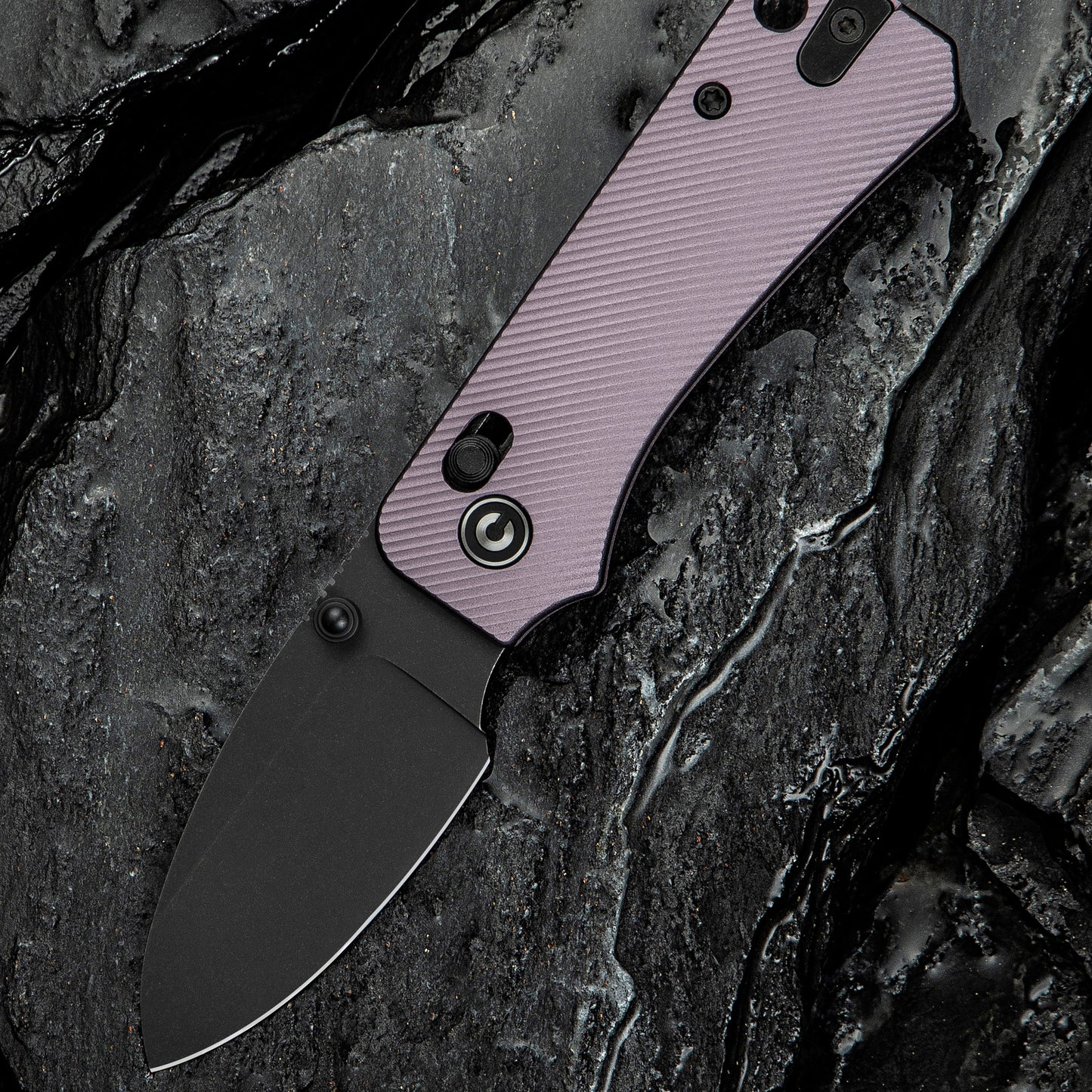 Civivi Baby Banter 2, Purple Aluminum/Black Stonewashed