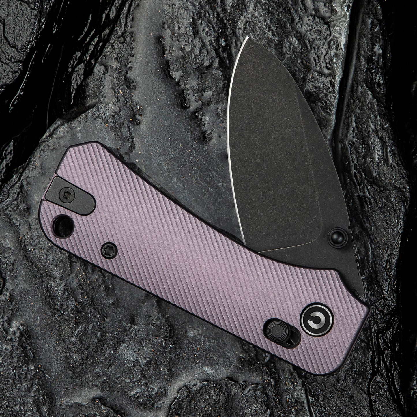 Civivi Baby Banter 2, Purple Aluminum/Black Stonewashed