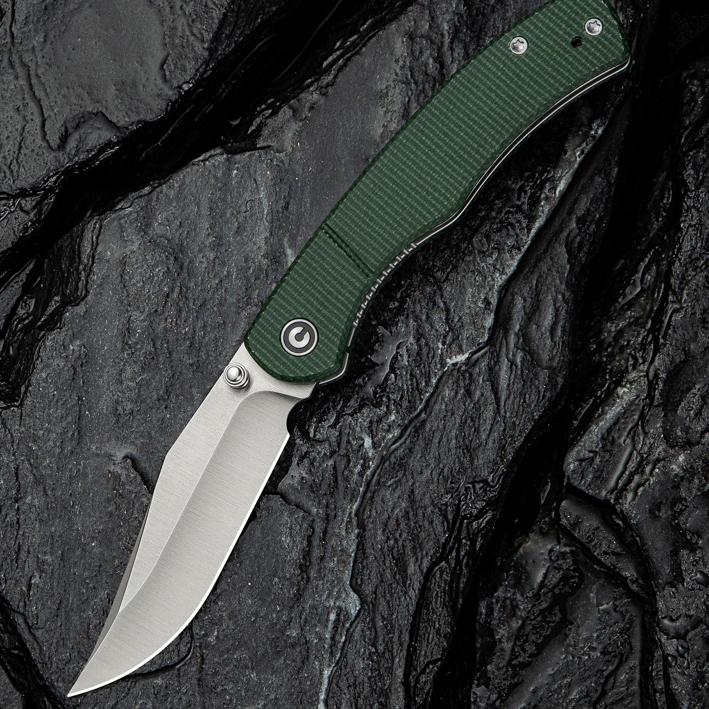 Civivi Clingman, Green Micarta / Satin Finished