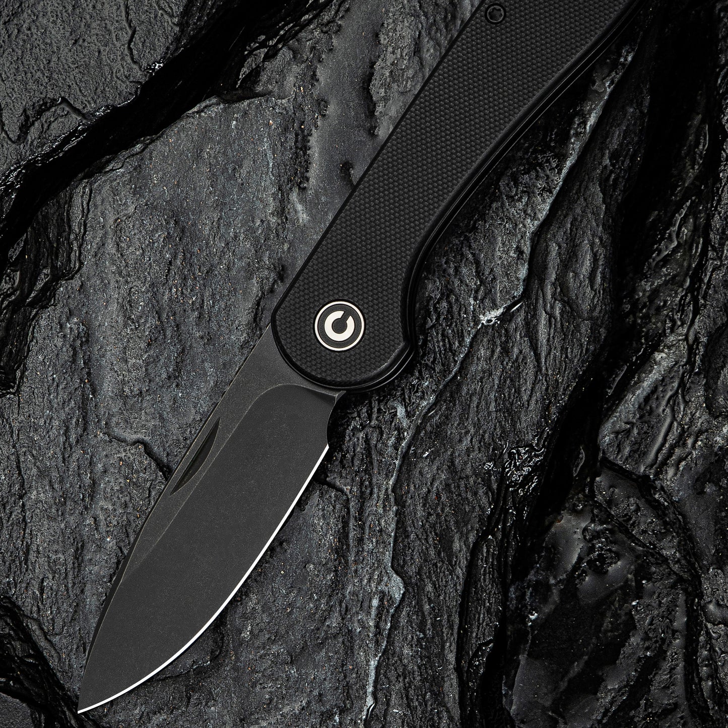 Civivi Elementum Slip Joint, Black G10 / Black Stonewashed