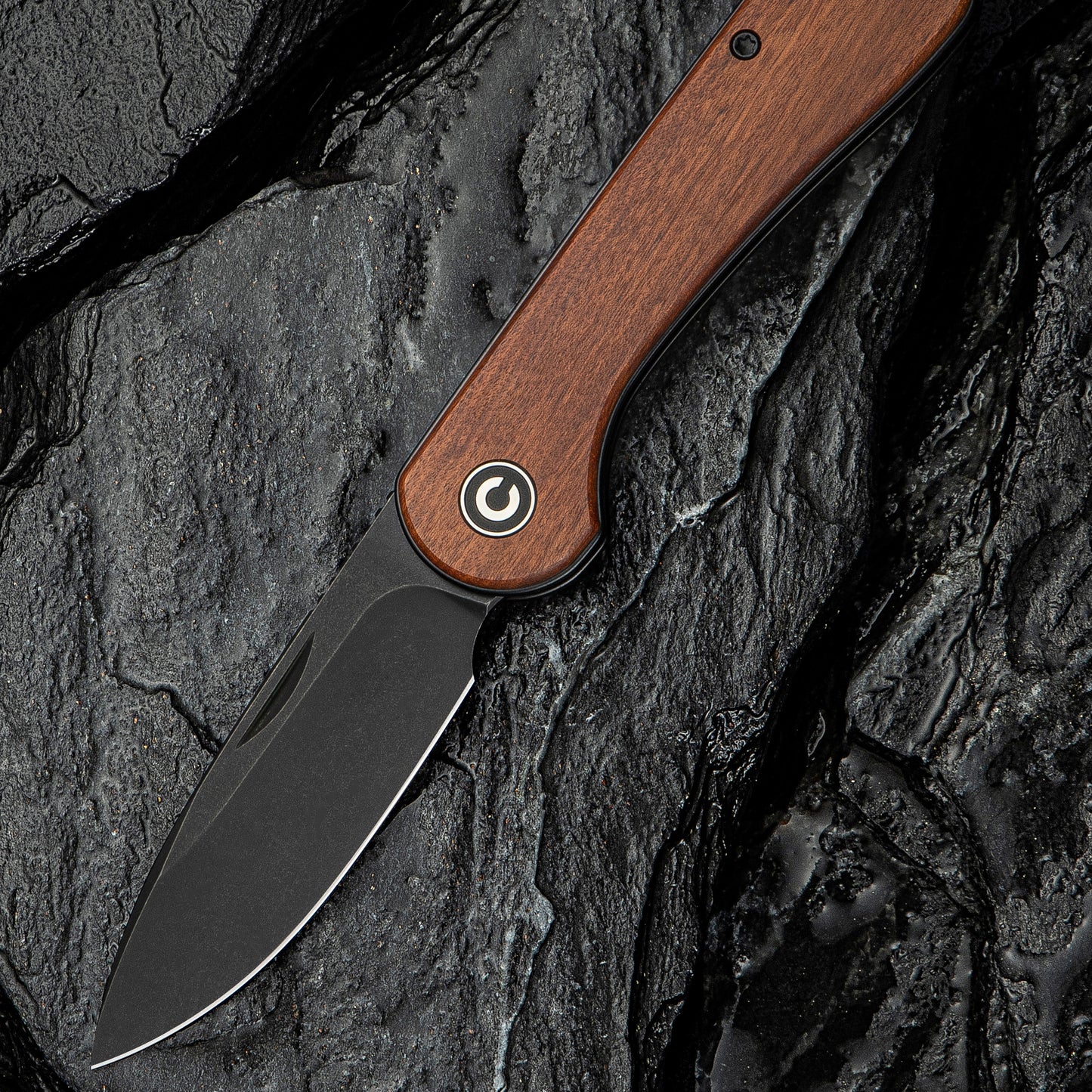 Civivi Elementum Slip Joint, Guibourtia Wood / Black Stonewashed