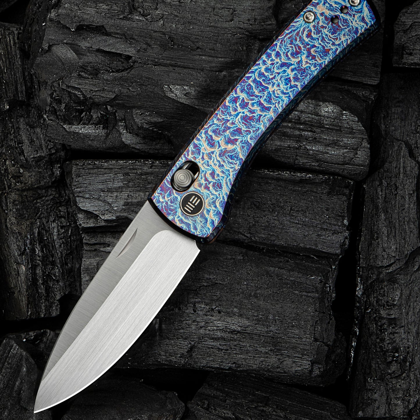 WEKNIFE Nightblade, Flamed Titanium / Hand Rubbed Satin