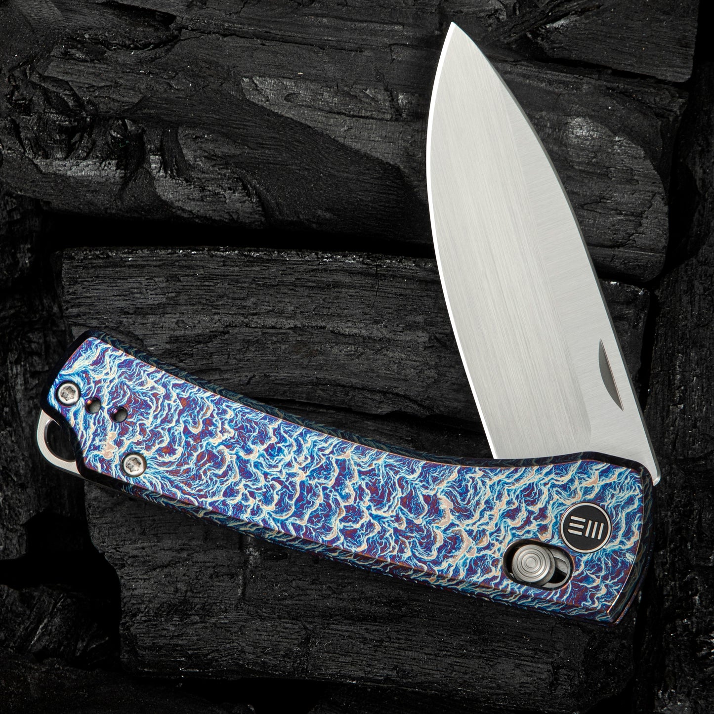 WEKNIFE Nightblade, Flamed Titanium / Hand Rubbed Satin