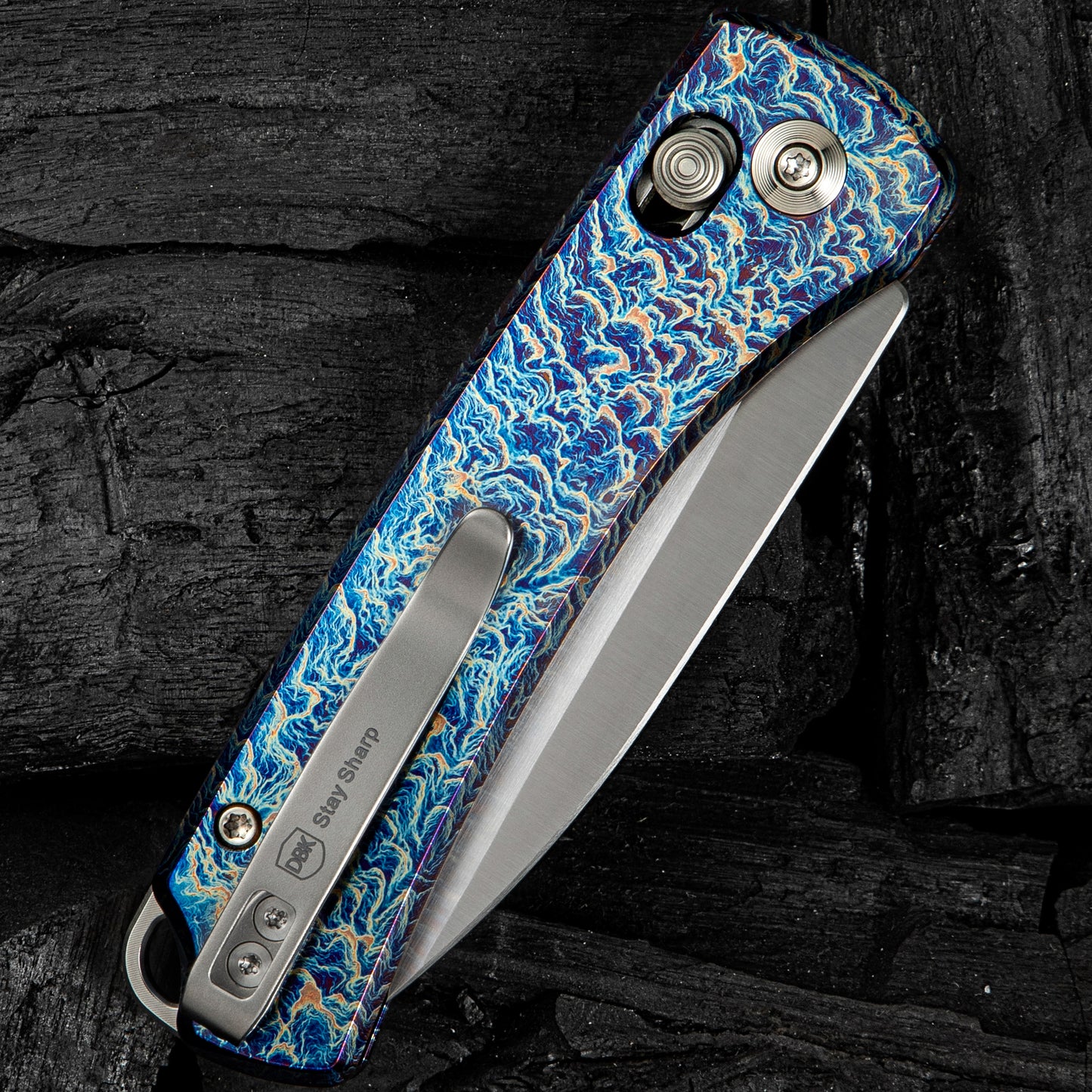 WEKNIFE Nightblade, Flamed Titanium / Hand Rubbed Satin
