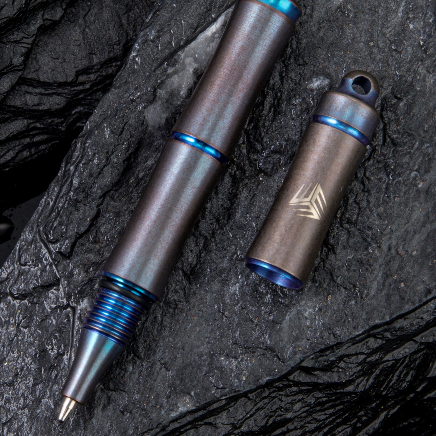 WEKNIFE Syrinx Titanium Pen, Blue