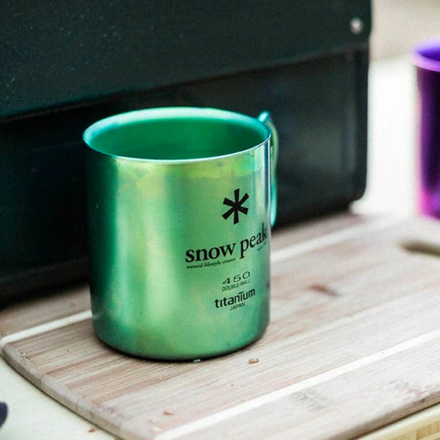 Snow Peak Ti-Double Anodized Mug 450 ml, Green