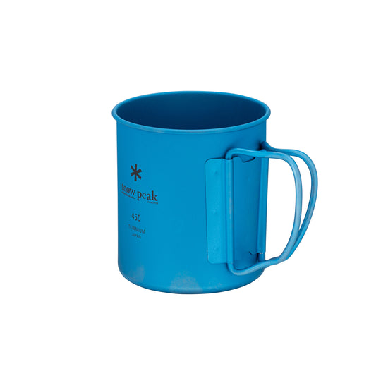 Snow Peak Ti-Single Anodized Cup 450 ml, Blue