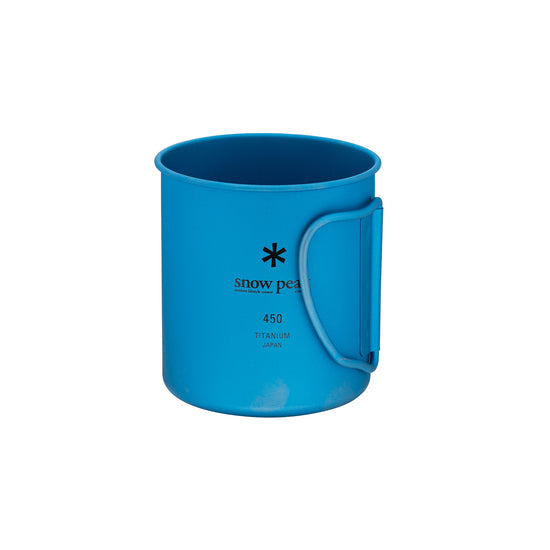 Snow Peak Ti-Single Anodized Cup 450 ml, Blue