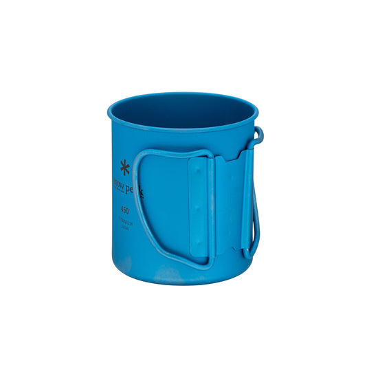 Snow Peak Ti-Single Anodized Cup 450 ml, Blue
