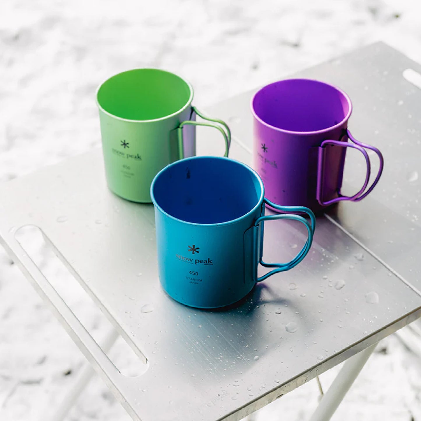 Snow Peak Ti-Single Anodized Cup 450 ml, Green