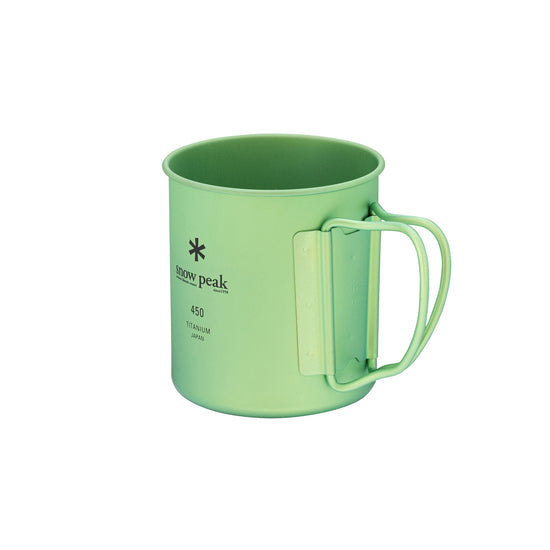 Snow Peak Ti-Single Anodized Cup 450 ml, Green
