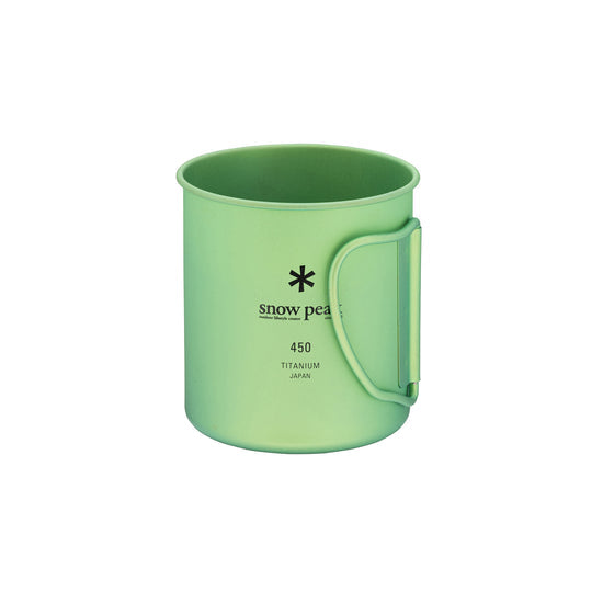 Snow Peak Ti-Single Anodized Cup 450 ml, Green