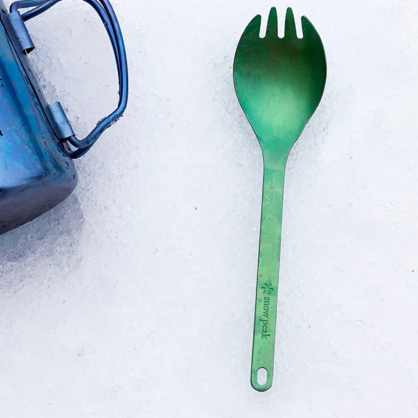 Snow Peak Titanium Spork, Green
