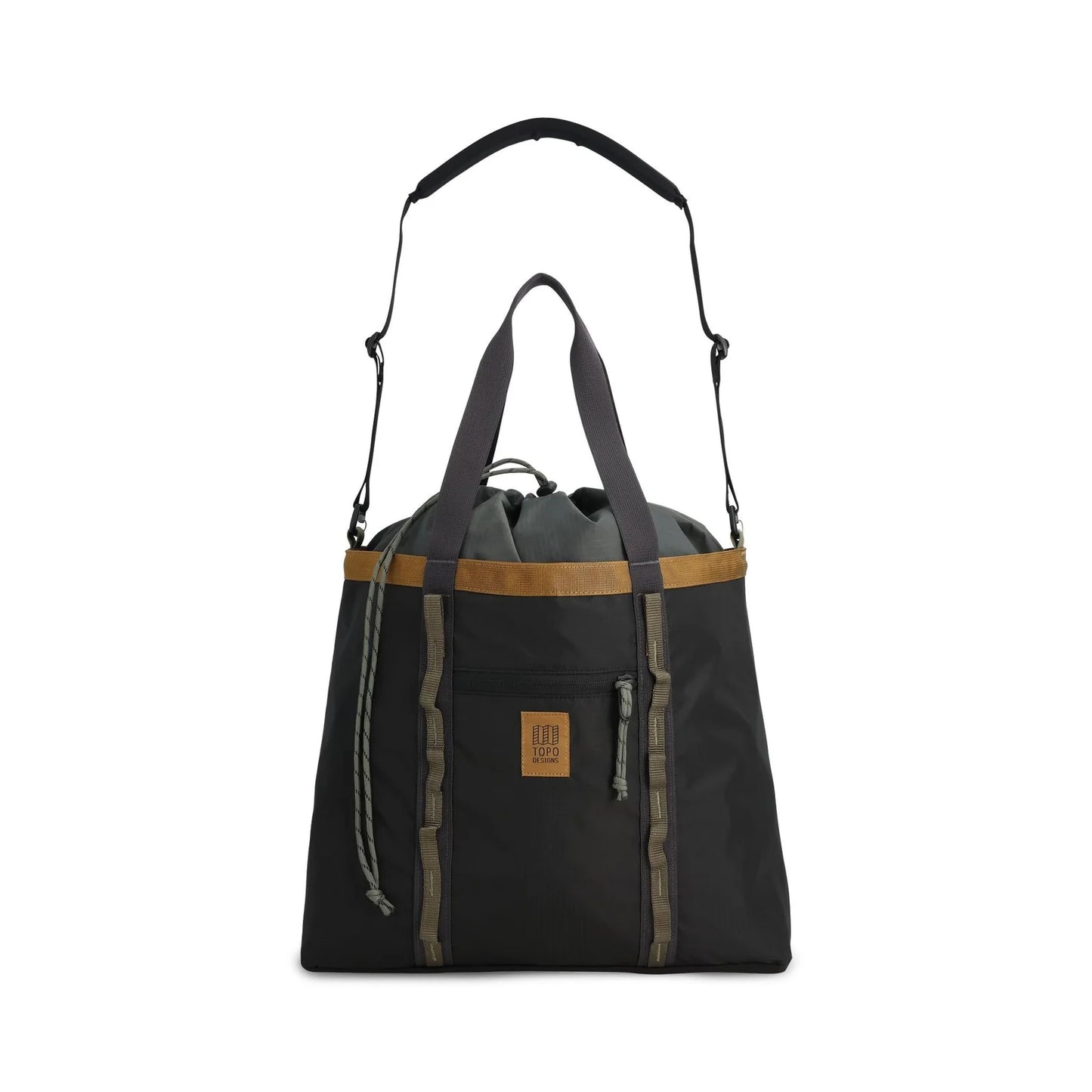 Topo Designs Mountain Utility Tote, Black/Neutral
