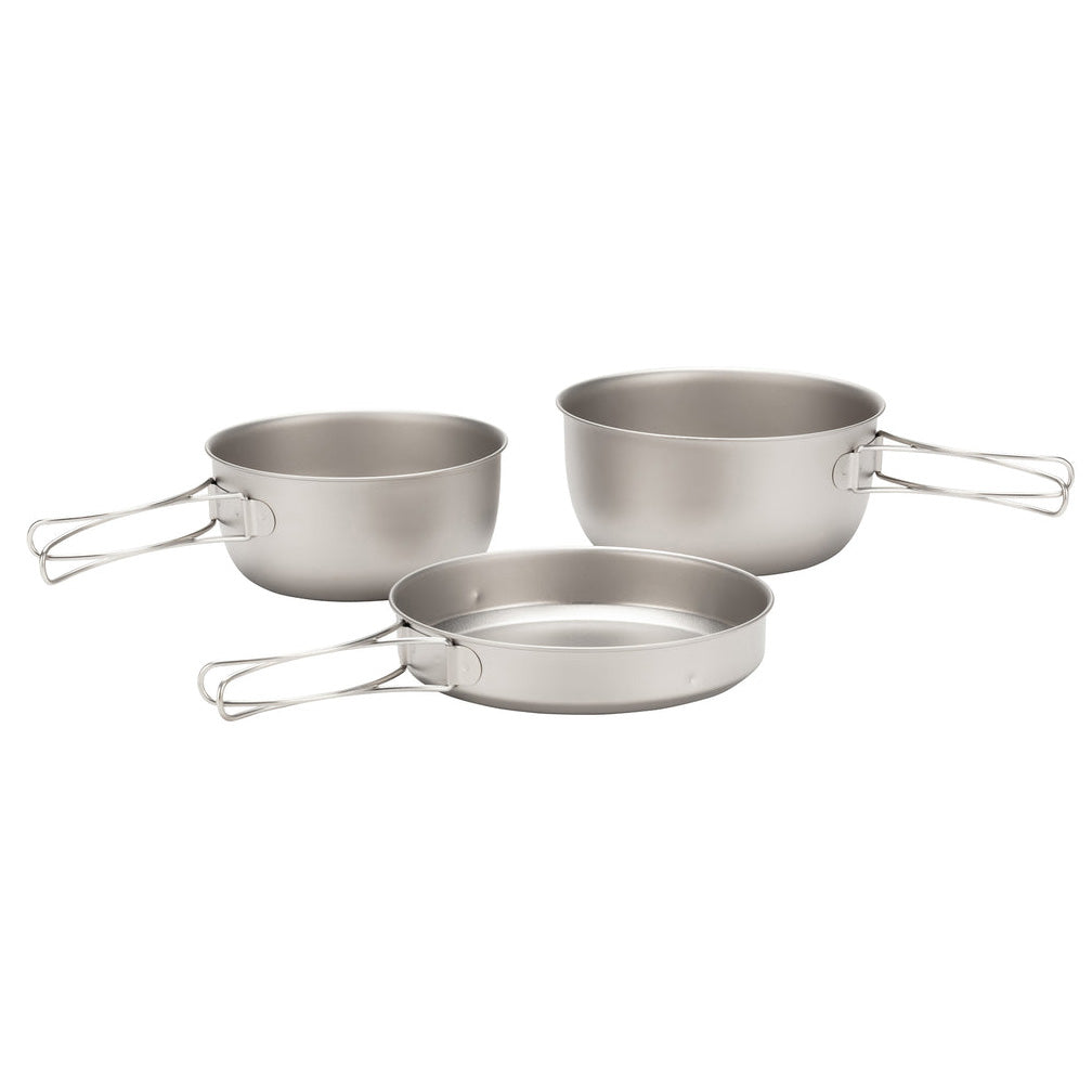 Snow Peak 3 Piece Titanium Cookset