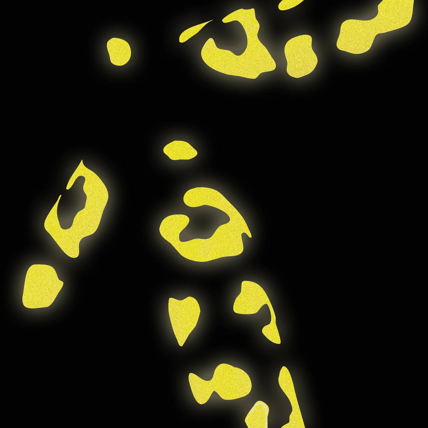 Bookman Urban Visibility Reflective Leopard Print Stickers, Yellow
