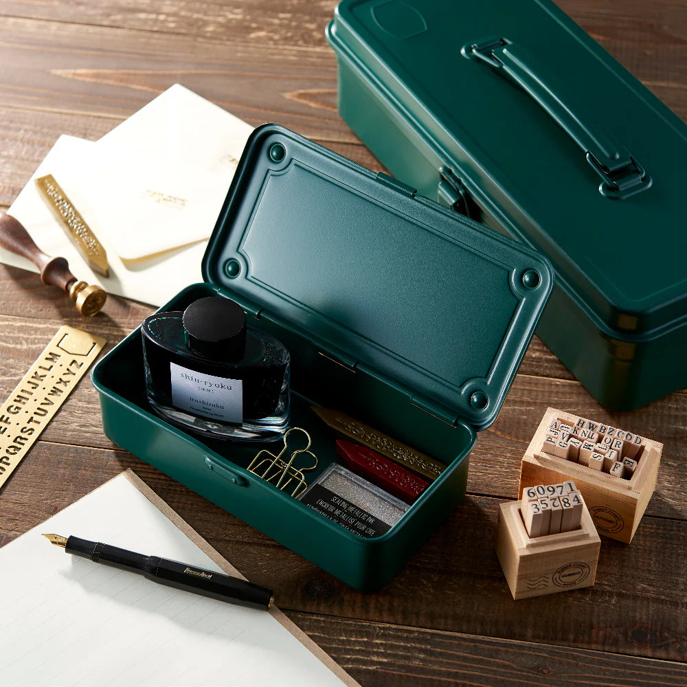 TOYO STEEL Trunk Shape Toolbox T-190 AG, Antique Green