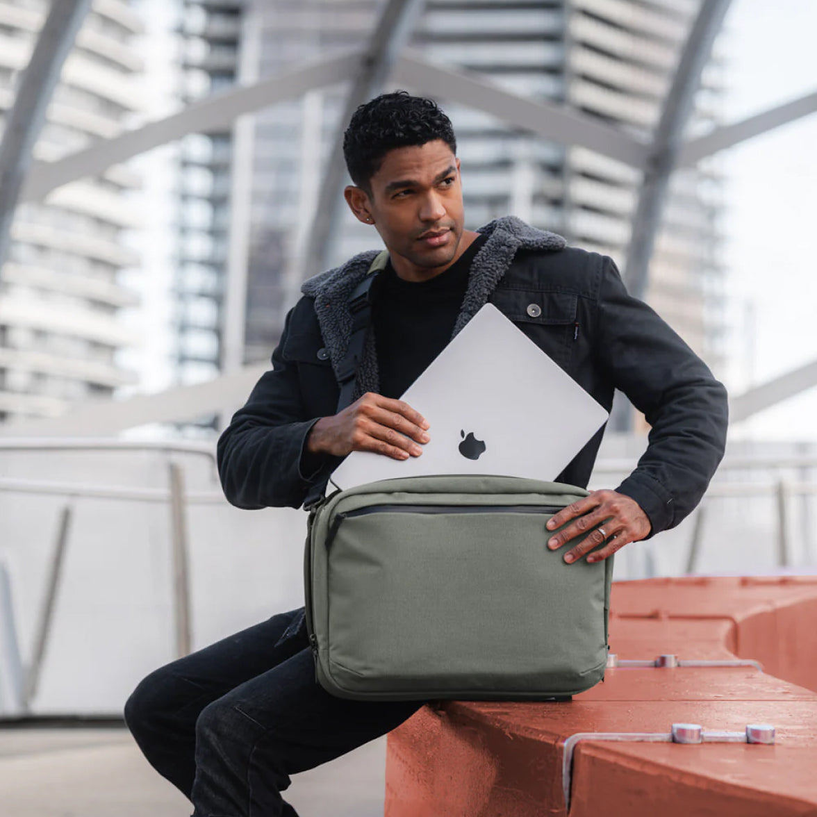 ALPAKA Elements Tech Brief Pro Axoflux 600D, Sage Grey
