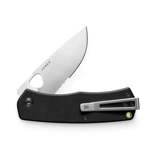 The James Brand The Folsom G10 Serrated, Black/Stainless